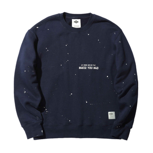 折扣 MADNESS SPLATTER SWEATER 泼墨圆领套头加绒卫衣男 余文乐