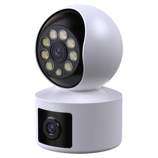 摄像头家用监控无线wifi高清夜视极清双镜头室内家庭手机远程监控