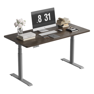 乐歌E6实木智能电动升降桌居家办公电脑桌双电机升降学习书桌