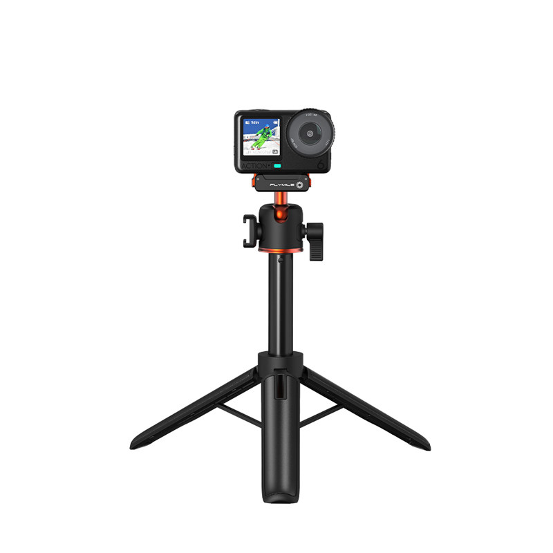 Flymile适用大疆Action6/5Pro/4磁吸快拆三脚架运动相机影石360Ace Pro2/X5手持自拍杆延长杆伸缩杆固定支架