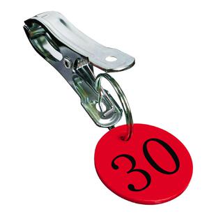 麻辣烫叫号牌号码牌数字牌配夹子带铁圈寄存编号牌餐厅上菜出餐牌