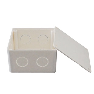 过路盒 pvc明装过线盒防水接电线盒监控安装阻燃方形合分塑料线盒