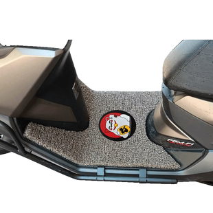 适用本田摩托车NX125脚踩垫改装踏板车防水防滑丝圈脚垫WH125T-9D