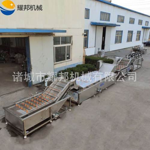 山野菜桑芽菜蔬菜杀青漂烫机 海鲜预煮流水线 食用菌清洗蒸煮机