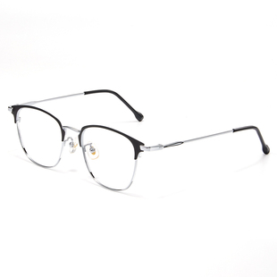 玫瑰的故事彭冠英庄国栋同款眼镜近视男款半框超轻纯钛架可配度数