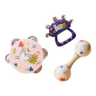 babycare手摇铃婴儿0-3月玩具铃鼓手摇铃沙锤新生儿抓握益智玩具