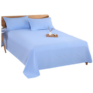 【出口余单】老粗布床单单件纯棉加厚防滑棉麻微瑕疵宽幅双人被单