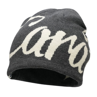 美式个性大字母针织冷帽女秋冬百搭软糯毛线帽复古时尚小众包头帽