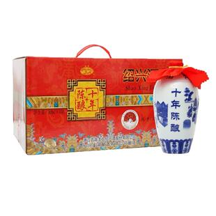 古越龙山鉴湖酒坊官方旗舰店 整箱十年陈花雕酒 手工冬酿绍兴黄酒