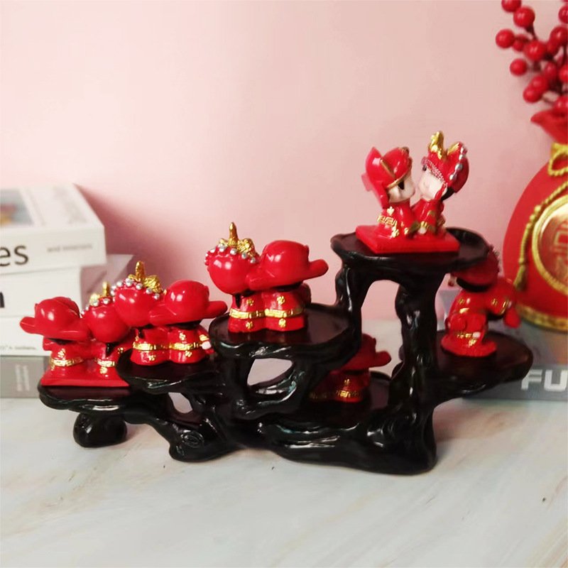 新款直销中式婚庆新居结婚礼物新婚礼品婚房创意家居桌面装饰摆件
