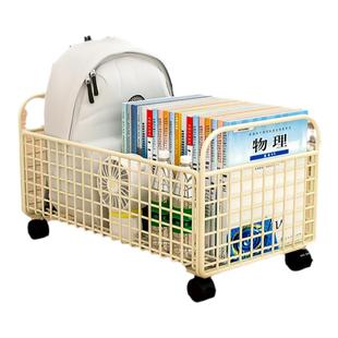 书本收纳箱学生教室用装书箱子可移动桌下书包桌面放书收纳置物架