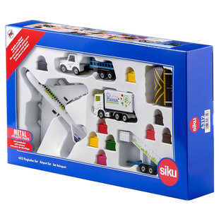 siku飞机场套装6312礼盒儿童男孩车模型玩具仿真合金收藏新年礼物