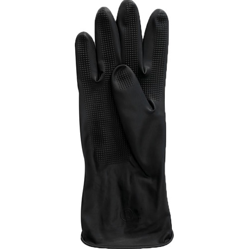 乳胶黑色专业美发烫染发手套加厚橡胶防水洗车理发店洗碗胶皮洗头