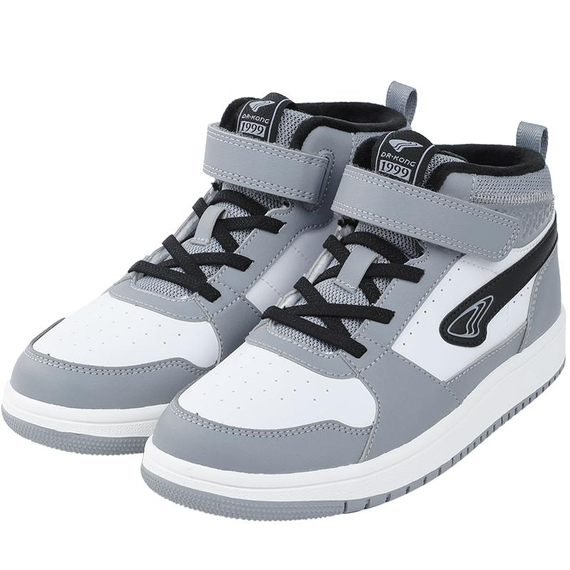 江博士奥莱特卖江博士冬季加绒保暖魔术贴休闲男女儿童运动鞋