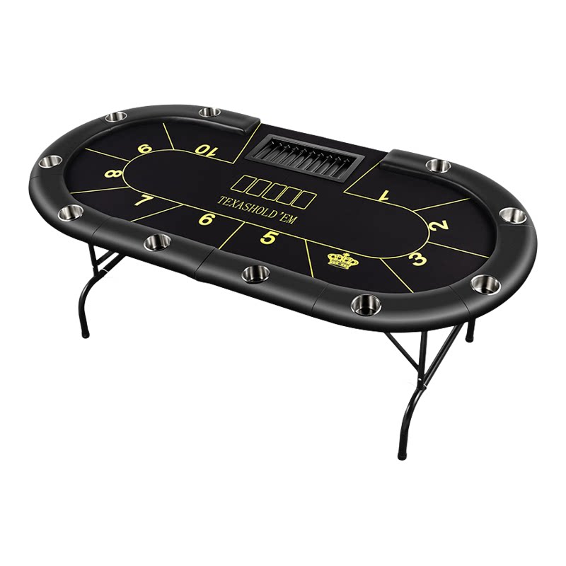 德州扑克比赛桌筹码棋牌室专用折叠桌面可定制尺寸桌布德州桌子