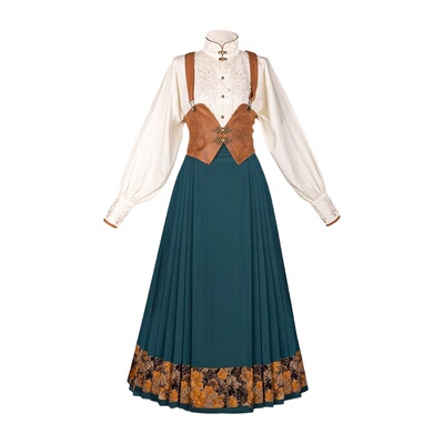 拟梦中长款八分马面裙日常汉服