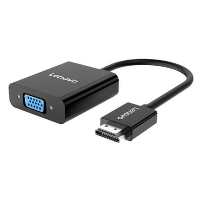 联想hdmi转vga转换器vja高清连接线hami接口hdim音频笔记本电脑台