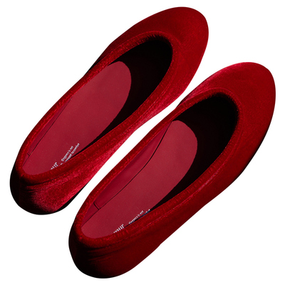 Le'Murmure古法双捻丝绒平底鞋