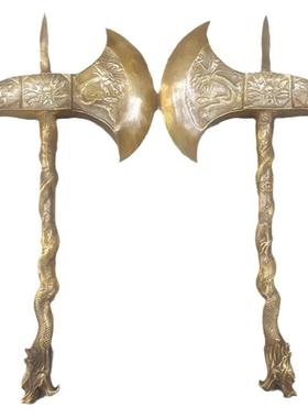 龙头斧纯铜平安复古居家斧头斧子