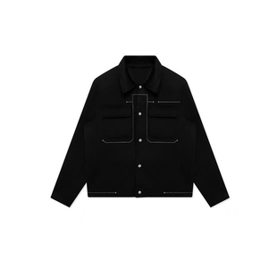 【商场同款】G家男装双面羊毛呢夹克男秋冬新款明线工装外套1003I