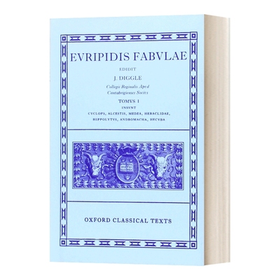 英文原版 精装 Euripides Fabulae Vol.I 欧里庇得斯神话第一卷  James Diggle 英文版 进口英语原版书籍