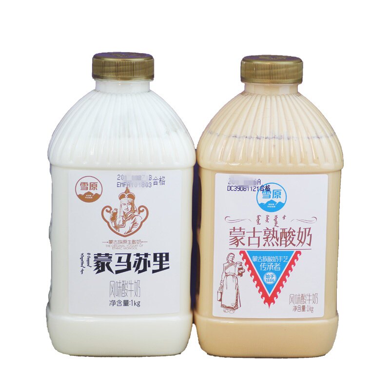 雪原兰格格熟酸奶1kg装