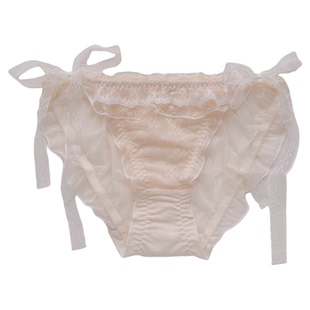 轻柔晚风~系带性感蕾丝网纱内裤女纯欲三角裤日系甜美2026新款