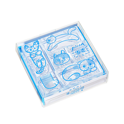 锦宫冰块手账印章印章透明可爱