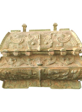 【实物拍摄】妇好青铜偶方彝青铜器防古工艺品摆件博物架收藏品礼