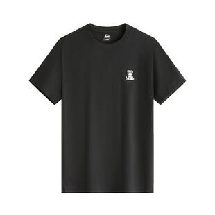 霞湖世家80支纯棉t恤男夏季新款7A抑菌防蚊圆领短袖刺绣T恤166D