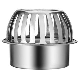 大排量不锈钢天台地漏PVC75管帽户外天面内插阳台雨水斗110管160