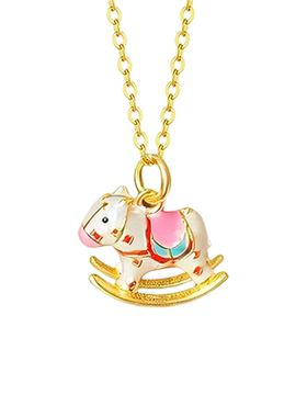 【马年送礼】足银小马项链