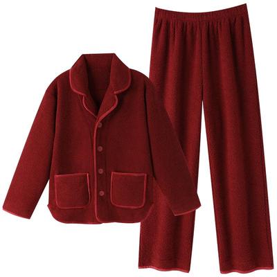 睡衣男士秋冬法兰绒长袖家居服