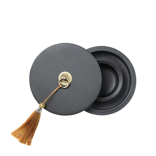 Touch mark火锅砚台书法专用带盖可研墨小学生三年级多功能毛笔墨汁墨盒墨砚水碟天然原石保湿墨碟不干墨墨池