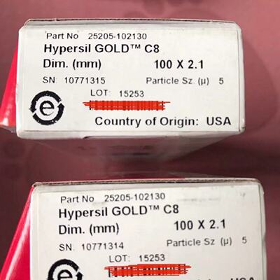 议价25205-102130 25005-05213 Hypersil  5um 2.1*100mm 分析色谱柱