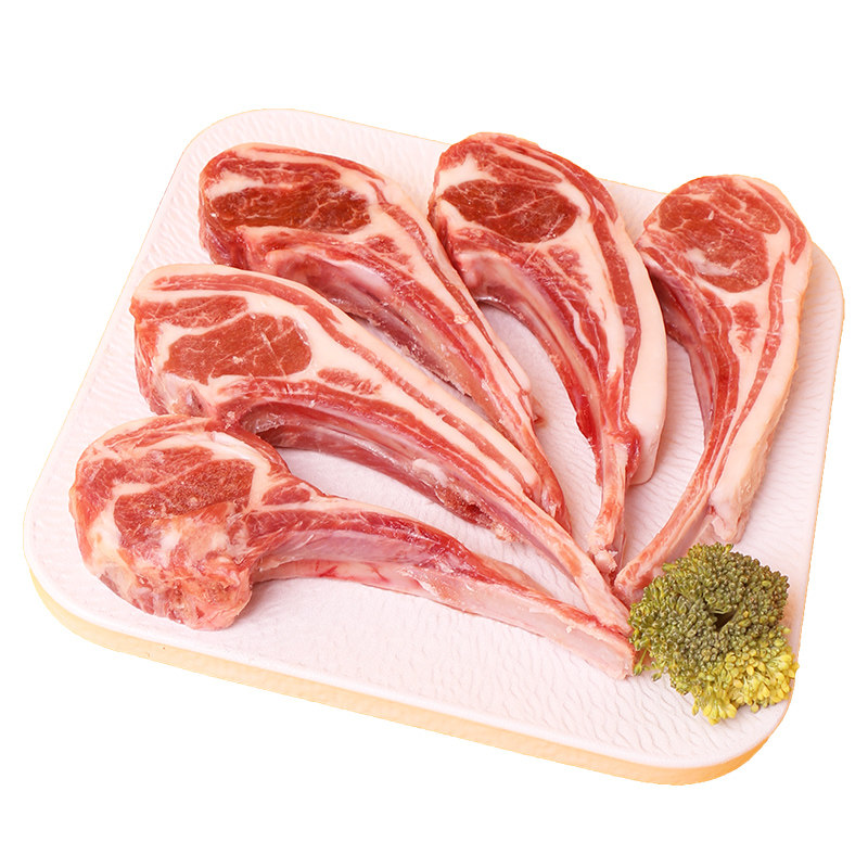内蒙古法式小切羊排战斧羊排12肋整块新鲜原切法排煎炸烤食材