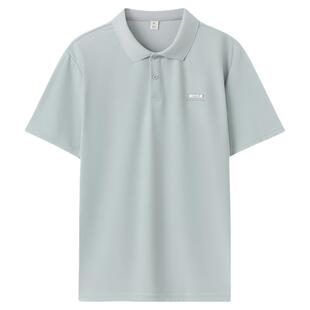 快鱼冰丝短袖POLO衫男2026夏季新款商务透气轻薄t恤翻领男士上衣