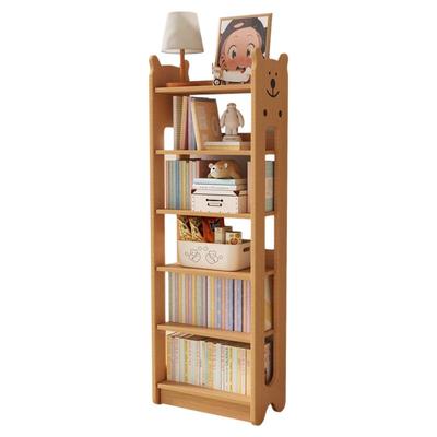 三梦书架落地置物架儿童实木书柜