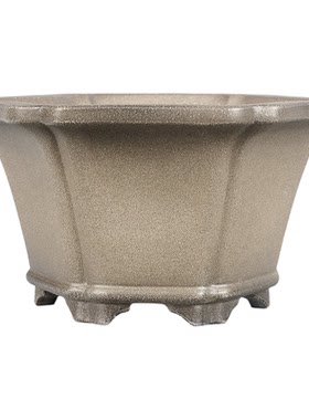 精品直销宜兴紫砂仿古轮花形花盆