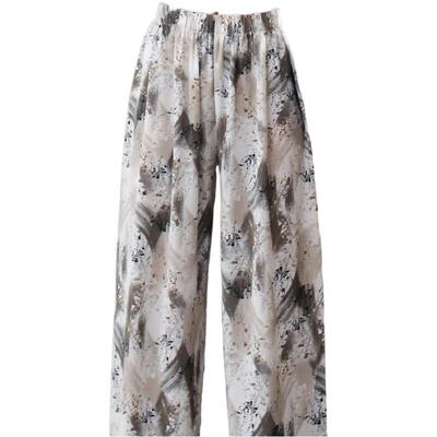 冰丝阔腿裤宽松慵懒风裙裤外穿显瘦女夏薄款休闲裤2025新款直筒裤