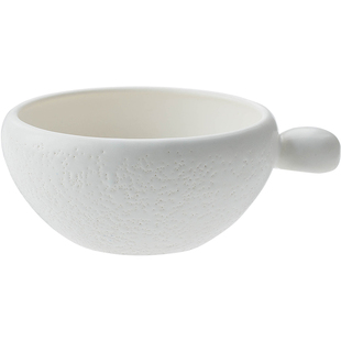 TOJIKI日本进口万古烧陶瓷碗家用带手柄饭碗可直火烤箱汤碗甜品碗