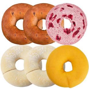 怪兽不厌食红葱午餐肉贝果咸食爱好者福音办公室早餐饱腹感强面包