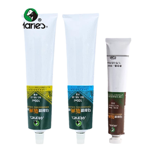 马利牌版画油墨颜料可水洗油墨50ml彩色印油性版画工具专用套装画画油墨水溶性100ml黑色油墨雕刻木刻板滚筒