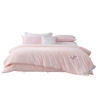 水星家纺100%桑蚕丝被子春秋被冬被保暖二合一蚕丝子母被四季通用