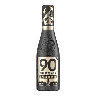 谷小酒纯粮发酵90天白酒45度整箱
