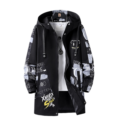 【新品】中长款外套男春秋冬风衣