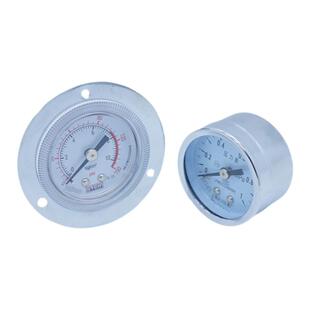 轴向带边气压水压压力表Y-40ZT上海天川Y-40Z面板安装0-10KG气压