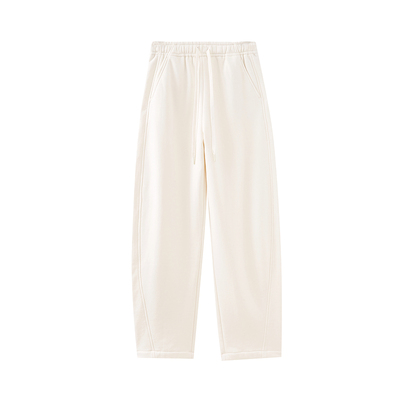 水云间毛针织香蕉卫裤女直筒镰刀长裤子休闲宽松纯棉2025秋冬新款