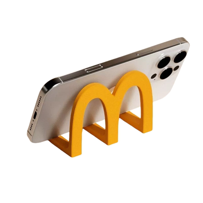 M型麦当当麦当劳手机支架麦当劳手机支架办公室桌面摆件女生工位可爱高级感小众
