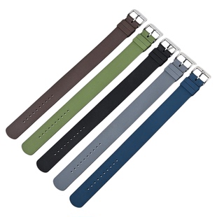 沐时一体手表带适配卡地亚劳力士水鬼万国欧米茄沛纳海氟橡胶表带